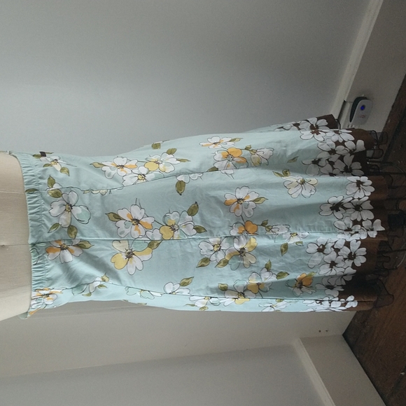 VINTAGE RETRO Cotton Halter Dress with Crinoline Toile Hem - Picture 4 of 9